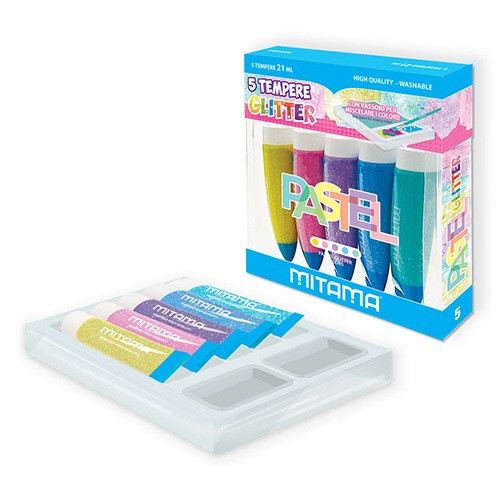 Tempera Mitama Pastel 21 ml 5 db-os klt. újrahasznosított