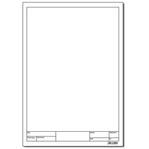 Rajzlap famentes A/4 180g keretezett 10 lap/csomag nejlonos