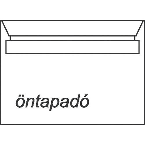 Boríték LC/5 öntapadós bélésnyomott PK