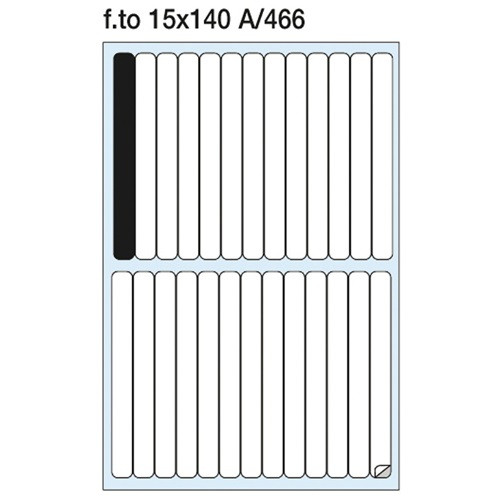 Etikett címke Pátria 140x15 mm kerekített sarkú