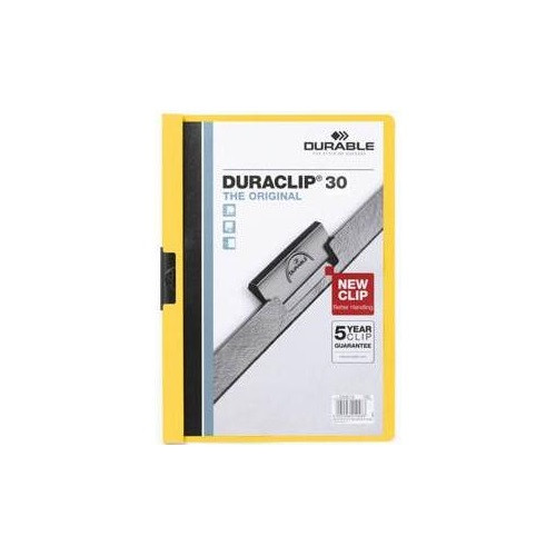 Clip-mappa Durable Duraclip A/4 30 lapig sárga