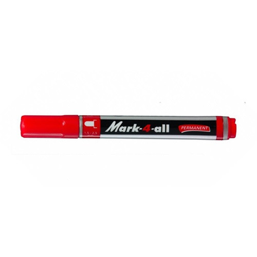 Marker Stabilo Mark-4-all 1.5-2.5 mm permanent kerek piros