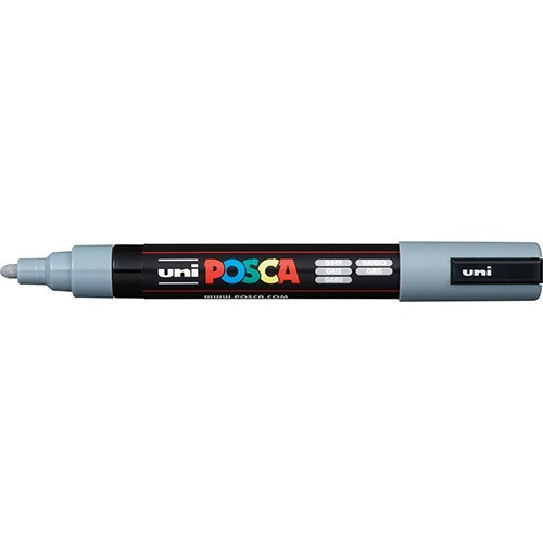 Marker Uni dekor Posca PC-5M Szürke 1,8-2,2 mm