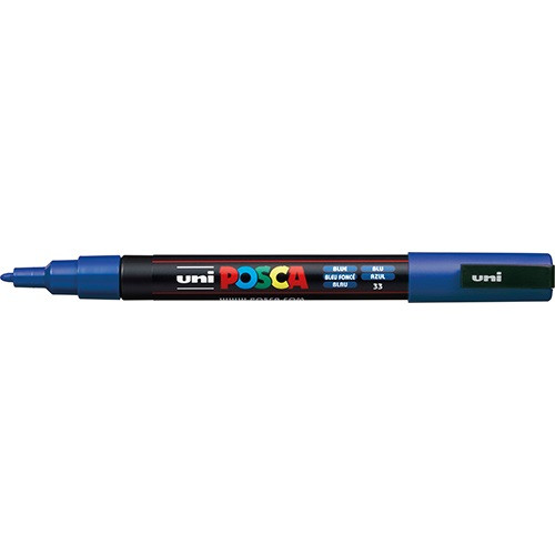 Marker Uni dekor Posca PC-3M Kék 0,9-1,3 mm