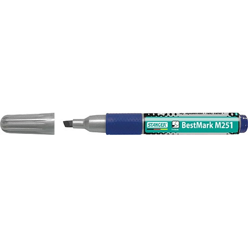 Marker Stanger M251 Soft Grip permanent vágott 1-4 mm kék