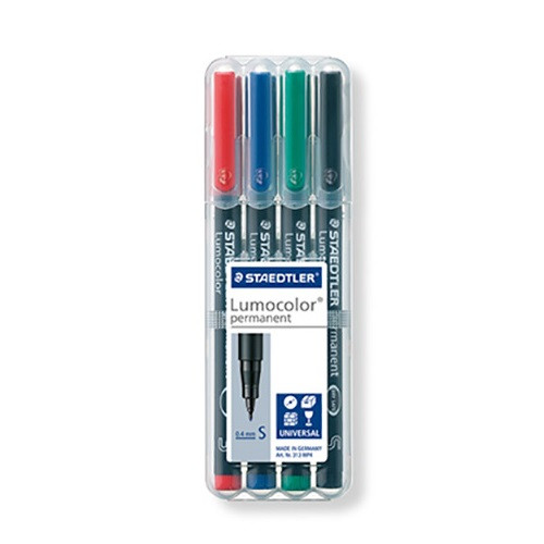 Marker Staedtler Lumocolor permanent S 4 db-os klt.