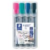 Táblamarker Staedtler Lumocolor flipchart kerek 4 db-os klt. (pink, türkiz, kék, fekete)