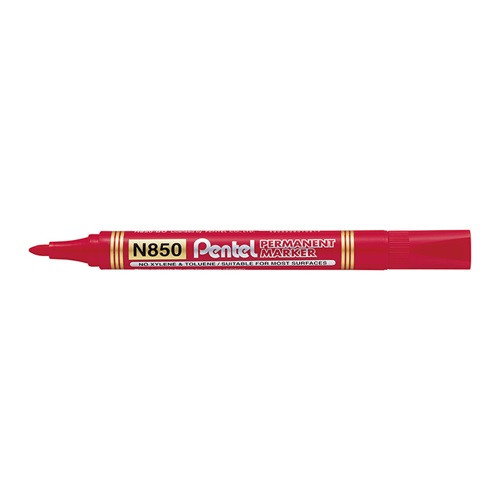 Marker Pentel N850-B permanent kerek 4.2 mm piros