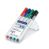 Táblamarker Staedtler Lumocolor Compact kerek 4 db-os klt. (piros, kék, zöld, fekete)