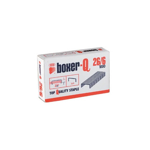 Tűzőkapocs Boxer-Q 26/6 1000 db/doboz