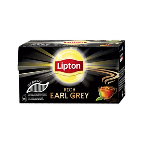 Tea Lipton Earl Grey 50x1,5g fekete