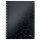 Spirálfüzet LEITZ Wow A/4 80 lapos kockás fekete