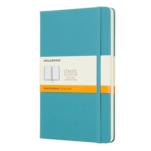 Notesz MOLESKINE QP060B35 "L" vonalas kemény fedeles hamukék