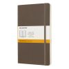 Notesz MOLESKINE QP616P14 "L" vonalas puha fedeles föld barna