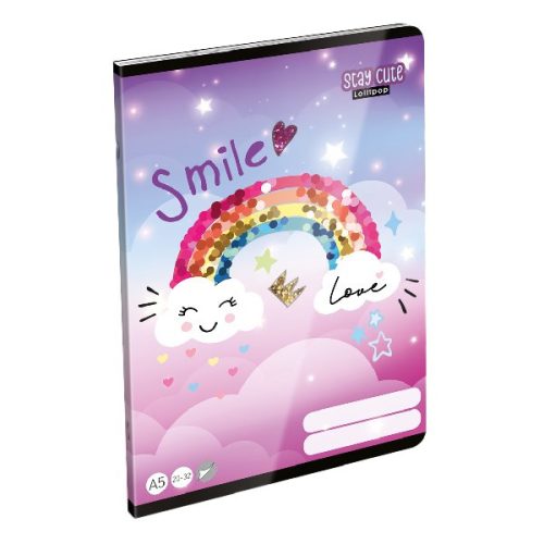 Füzet LIZZY CARD A/5 32 lapos sima 20-32 Stay Cute