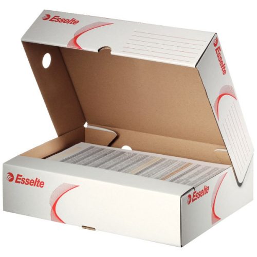 Archiváló doboz ESSELTE A/4 felfelé nyíló tetővel karton fehér