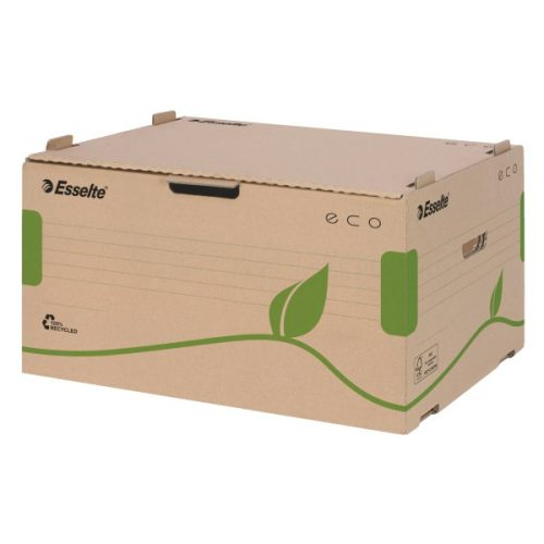 Archiváló konténer dobozoknak ESSELTE Eco 439x259x340 mm előre nyíló tetővel barna