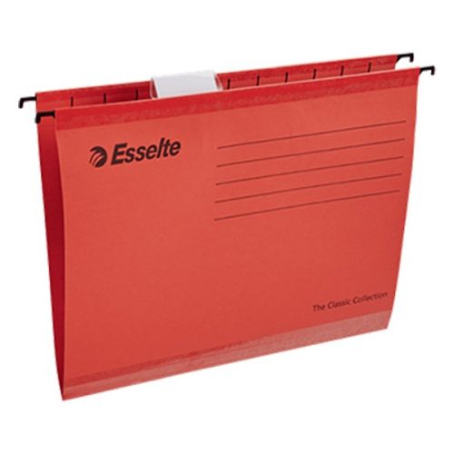 Függőmappa ESSELTE Classic A/4 karton újrahasznosított piros 25 db/doboz
