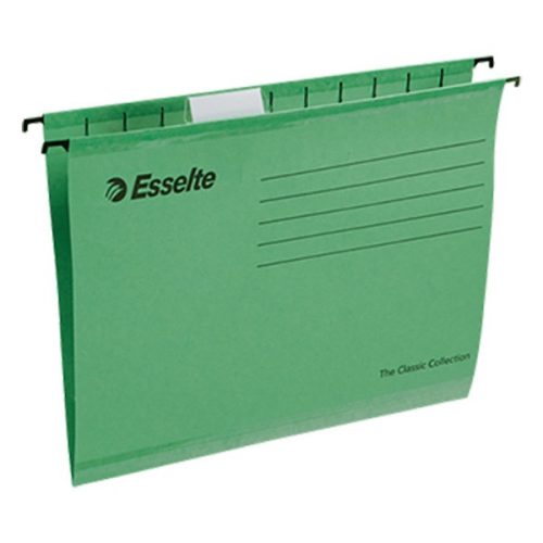 Függőmappa ESSELTE Classic A/4 karton újrahasznosított zöld 25 db/doboz
