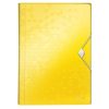Harmónika mappa LEITZ Wow A/4 6 műanyag rekeszes sárga
