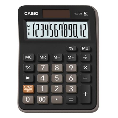 Számológép asztali CASIO MX 12 B 12 digit fekete