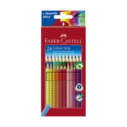 Színes ceruza FABER-CASTELL Grip háromszögletű 24 db/készlet