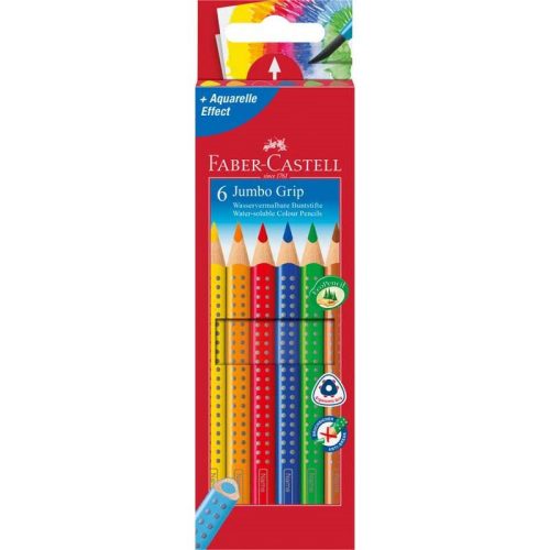 Színes ceruza FABER-CASTELL Jumbo Grip háromszögletű 6 db/készlet