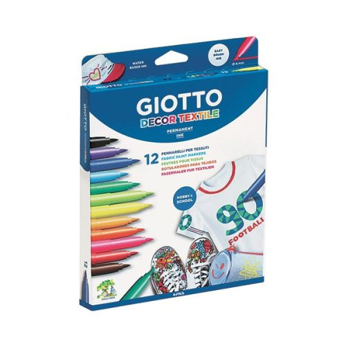 Textilmarker GIOTTO 12db-os készlet