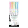 Szövegkiemelő kétvégű ZEBRA Mildliner fluorescent 1,4-4,0 mm 5 darabos