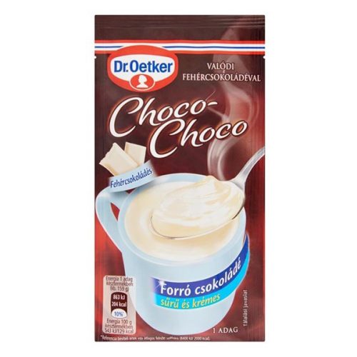 Forrócsokoládé instant DR OETKER Choco-Choco fehércsokoládés 34g