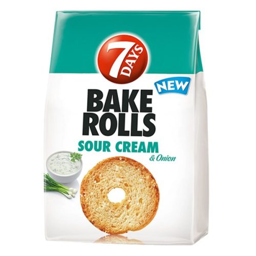 Kétszersült kenyérkarika TUC Bake Rolls hagymás tejfölös 80g