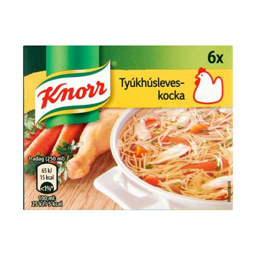 Ételízesítő KNORR Tyúkhúsleveskocka 60g