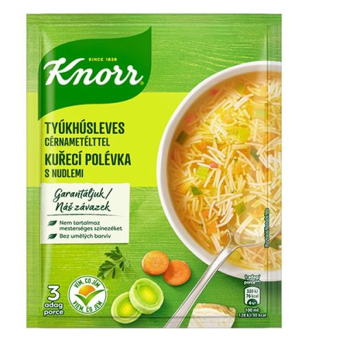 Instant tésztás leves KNORR Tyúkhúsleves cérnametélttel 69g