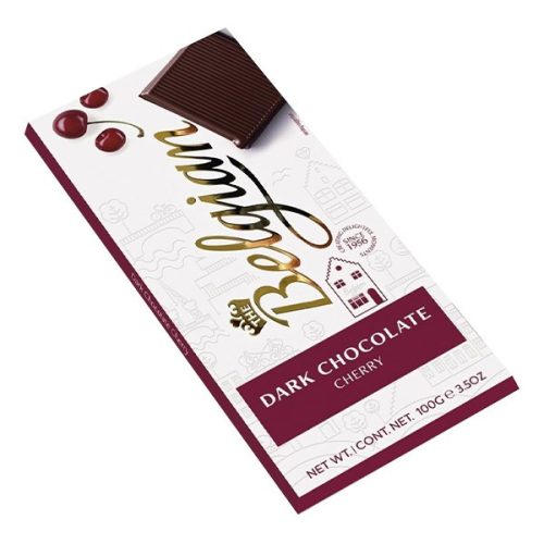 Csokoládé BELGIAN Dark Cherry cseresznyés étcsokoládé 100g