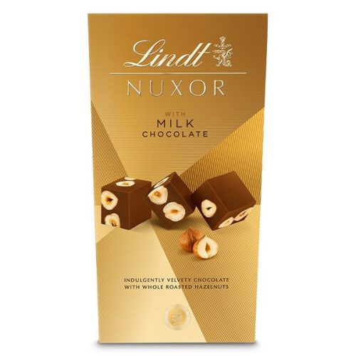 Csokoládé LINDT Nuxor mogyorós tejcsokoládé praliné 165g