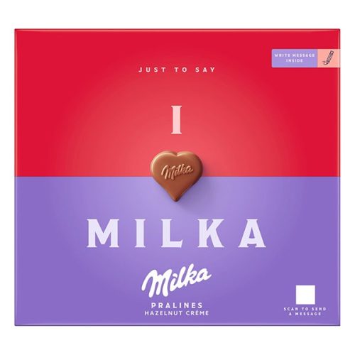 Csokoládé MILKA ILoveMilka mogyorókrémes 110g