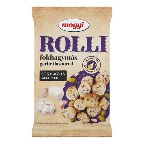 Kenyérkarika MOGYI Rolli sokmagvas fokhagymás 65g