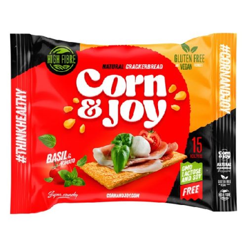 Extrudált kenyér CORN&JOY paradicsom-bazsalikom 80g