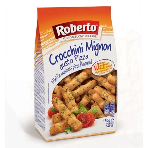 Kenyérrudacska ROBERTO mini crocchini pizzás 150 g