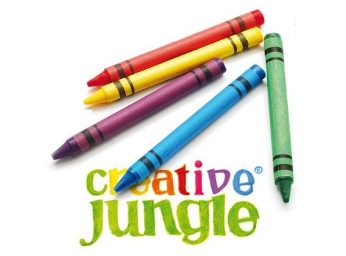 Zsírkréta CREATIVE JUNGLE kerek hegyezett 12 színű