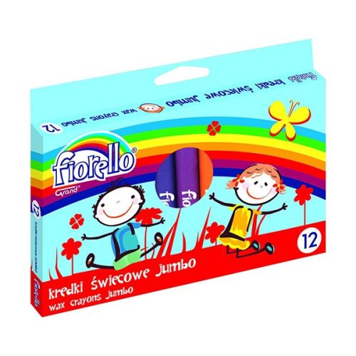 Zsírkréta FIORELLO Jumbo kerek 12 színű