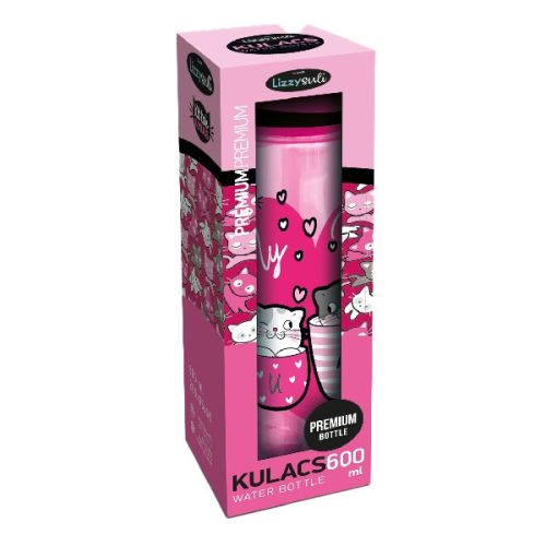 Kulacs LIZZY CARD prémium 600ml Kittok Heart Kitty