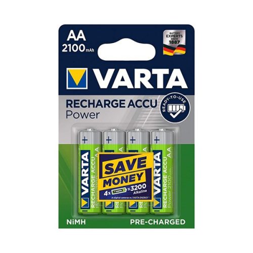 Akkumulátor ceruza VARTA Recharge Accu Power AA 4x2100 mAh