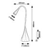 Asztali lámpa RÁBALUX Jeff2 LED 4W műanyag fekete
