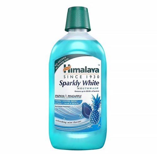 Szájvíz HIMALAYA Sparkly White gyógynövényes fogfehérítős 450ml