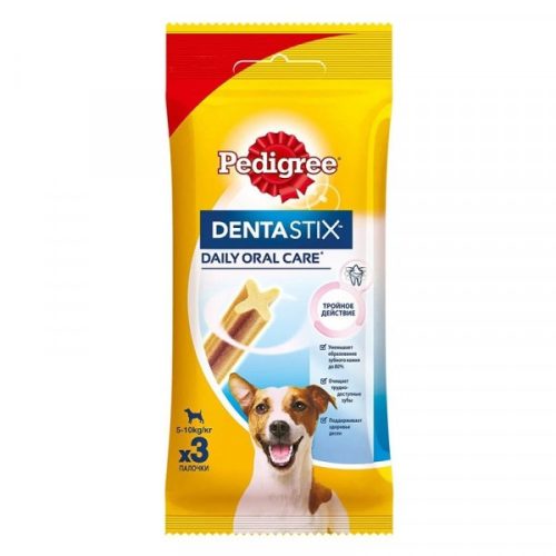 Állateledel jutalomfalat PEDIGREE Denta Stix Daily Oral Care kistestű kutyáknak 3 darab/csomag