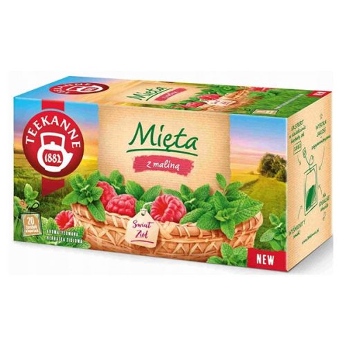 Gyümölcstea TEEKANNE Borsmenta-Málna 20 filter/doboz