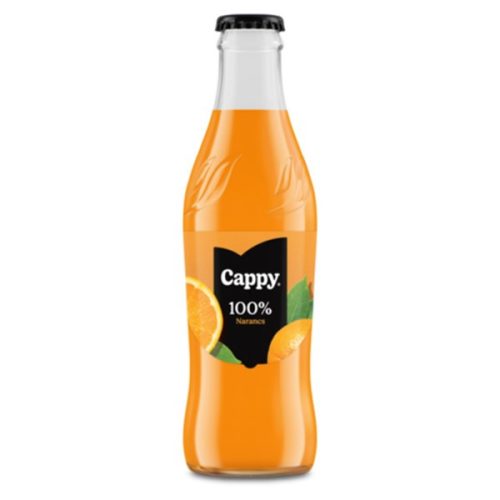 Gyümölcslé CAPPY Narancs 100% üveges 0,25L DRS