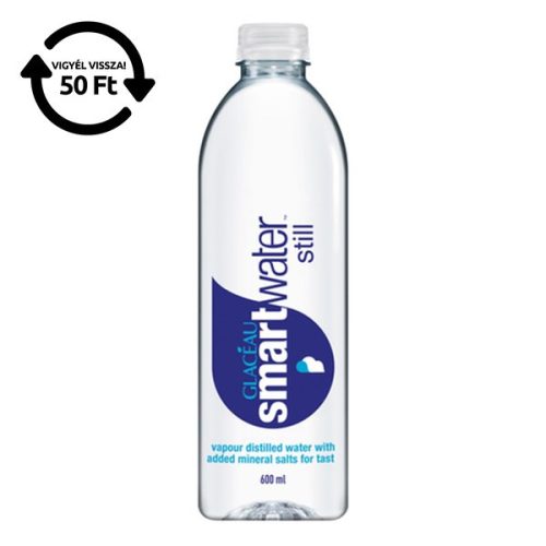 Ásványvíz szénsavmentes GLACEAU SMARTWATER 0,6L DRS