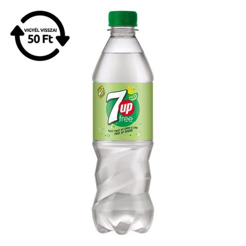 Üdítőital szénsavas 7UP Free 0,5L DRS